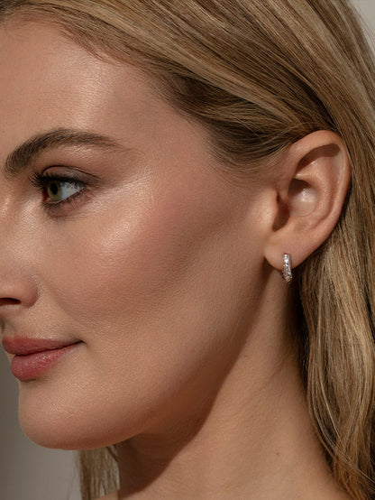 Hammered Hoop Earrings