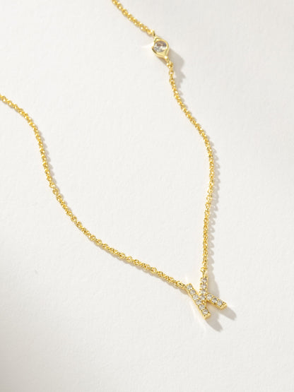 Pavé Initial Necklace