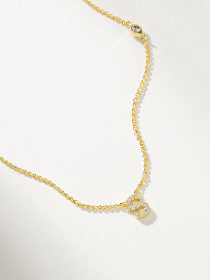 Pavé Initial Necklace