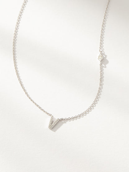 Pavé Initial Necklace
