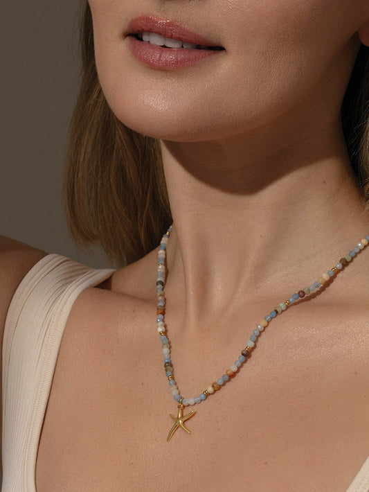 Collar de cuentas de estrella de mar