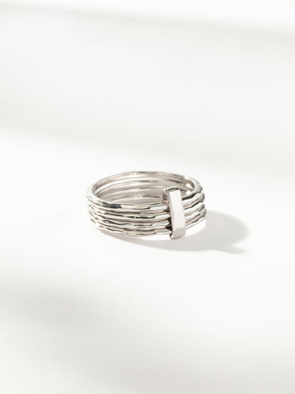 Bar None Layered Ring