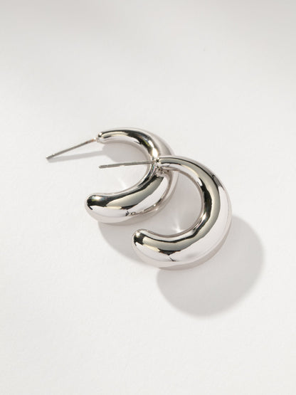 Pendientes de aro con forma de cúpula