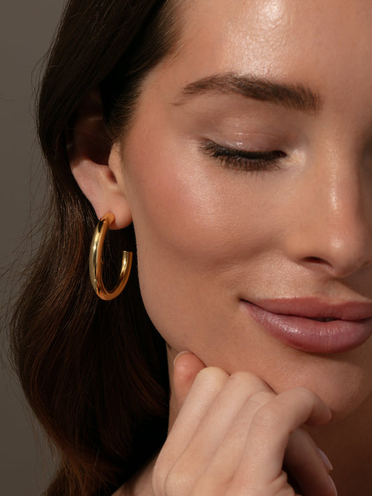 Effortless Tube Hoop Earrings
