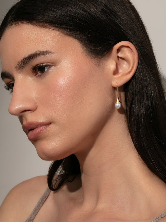 Perlentropfen-Ohrringe