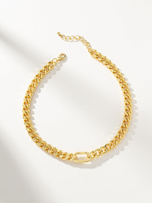 Collar de cadena de eslabones atrevido