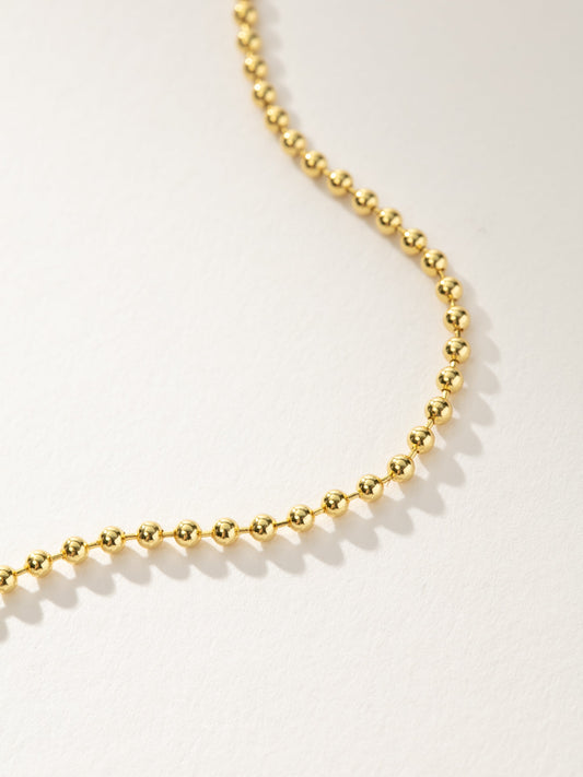 Collar de cadena de bolas simple