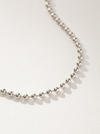Collar de cadena de bolas simple