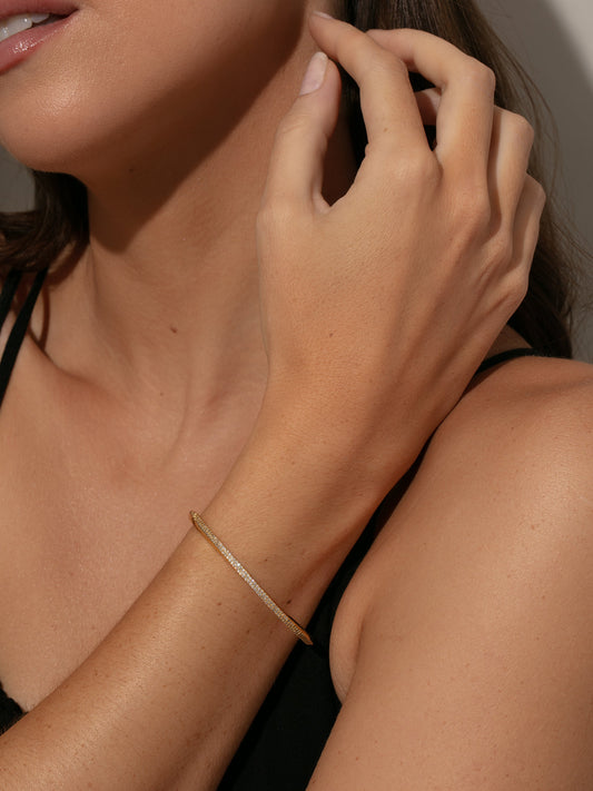 Pulsera pavé para mujer moderna