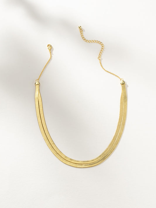 Collar de cadena de espiga de doble capa