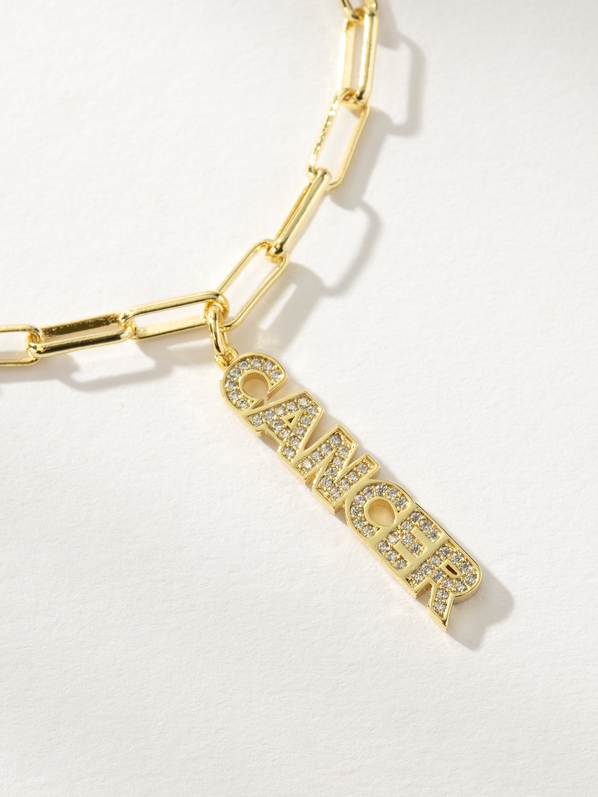 Zodiac Nameplate Pendant Necklace - Touch Bling