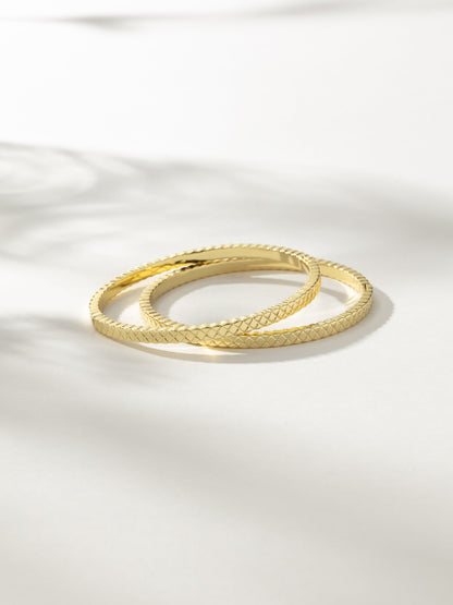 Quilted Bracelet (Set of 2)