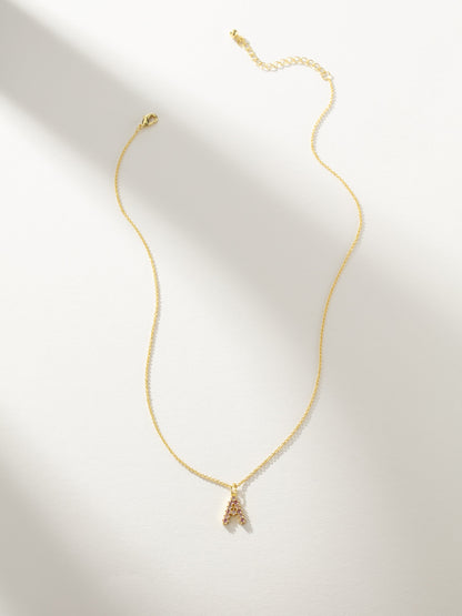 Pretty In Pink Initial Necklace