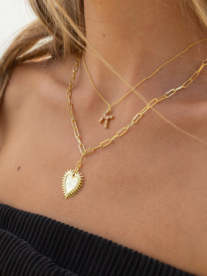 Pretty In Pink Initial Necklace