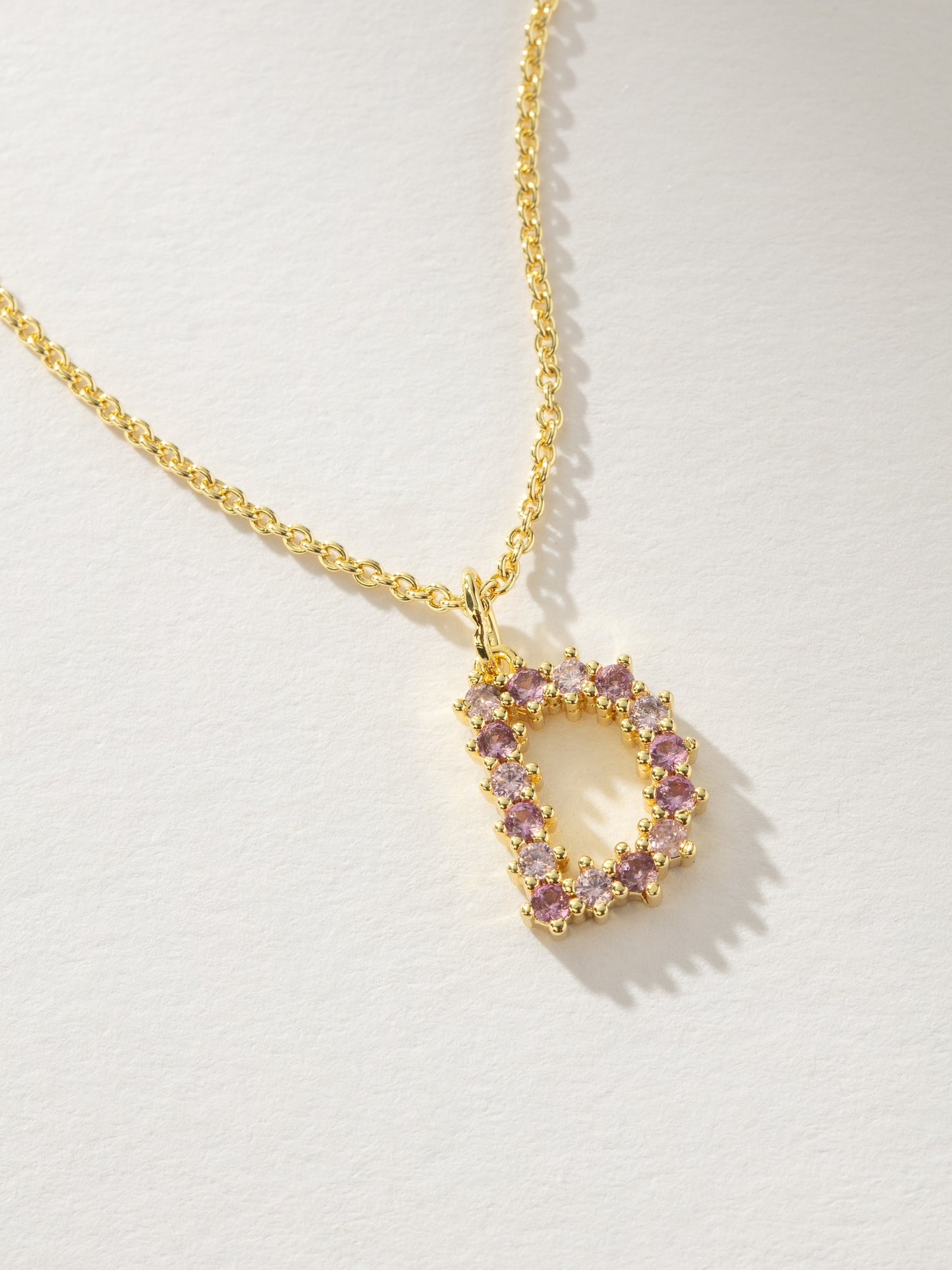 Pretty In Pink Initial Necklace