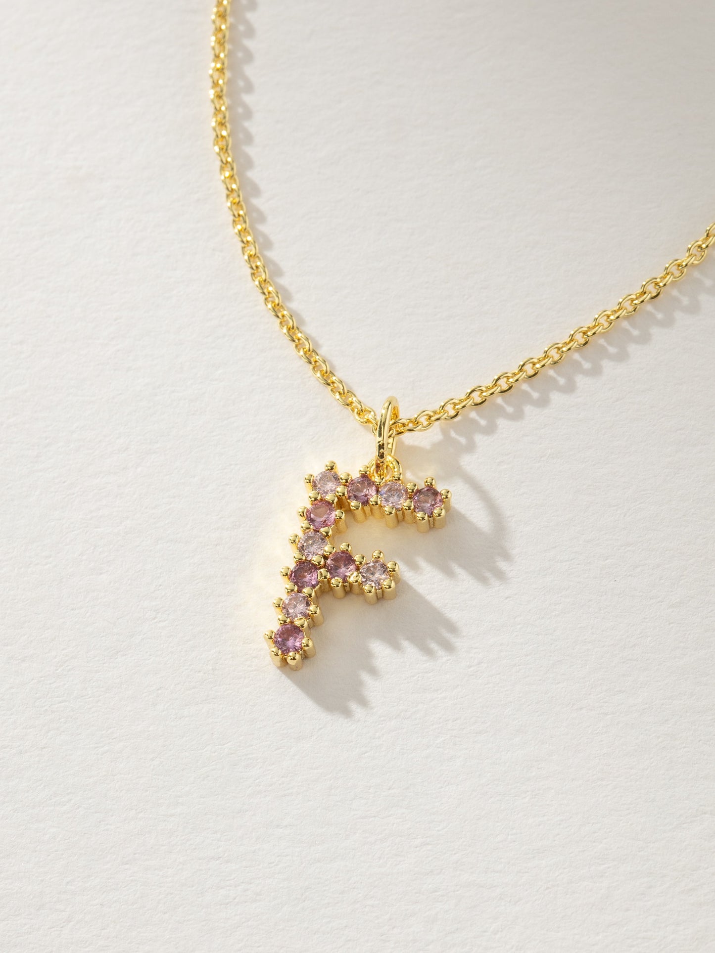 Pretty In Pink Initial Necklace