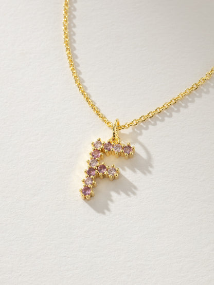 Pretty In Pink Initial Necklace