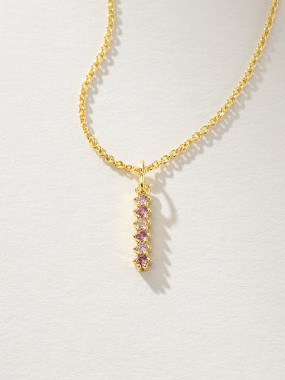 Pretty In Pink Initial Necklace