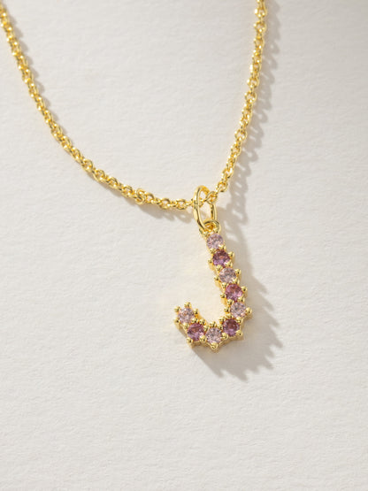 Pretty In Pink Initial Necklace