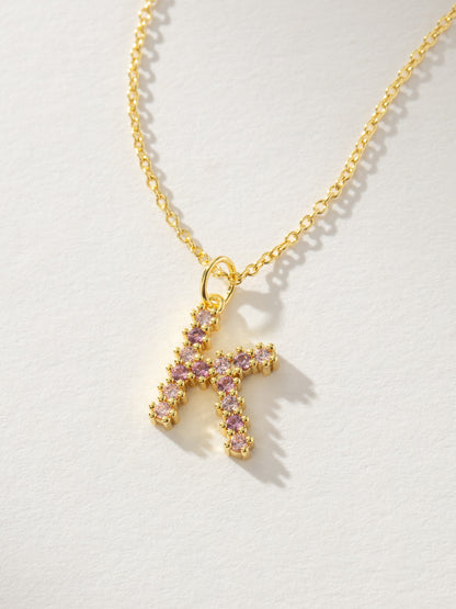 Pretty In Pink Initial Necklace