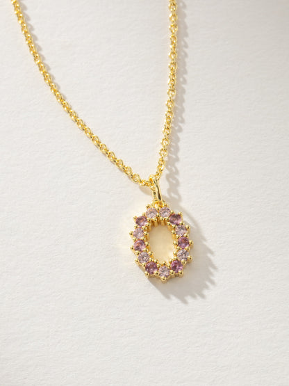 Pretty In Pink Initial Necklace