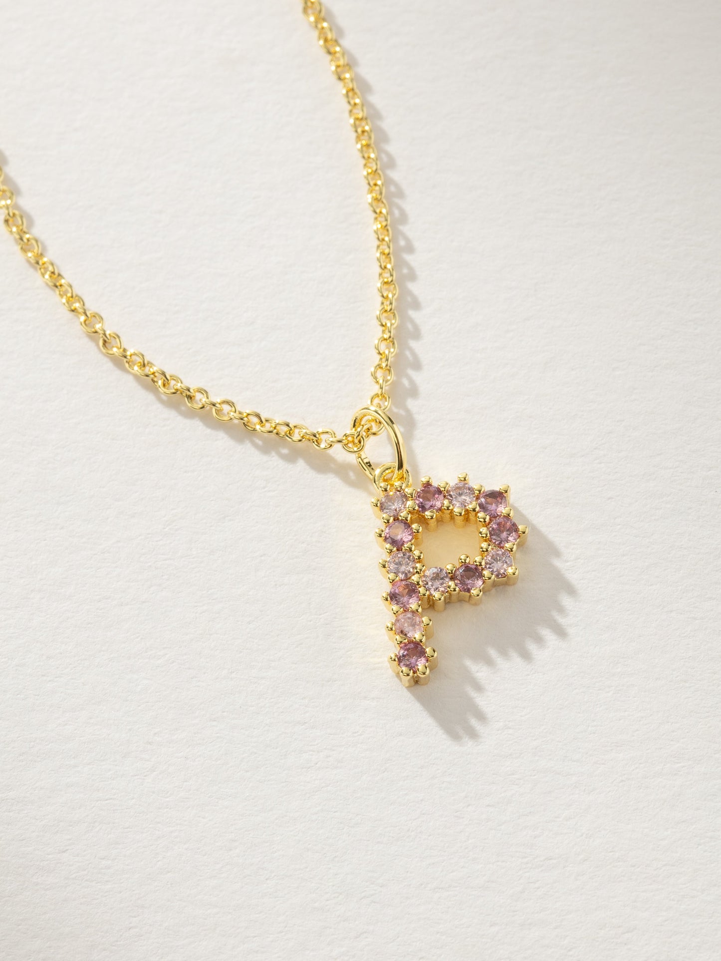 Pretty In Pink Initial Necklace