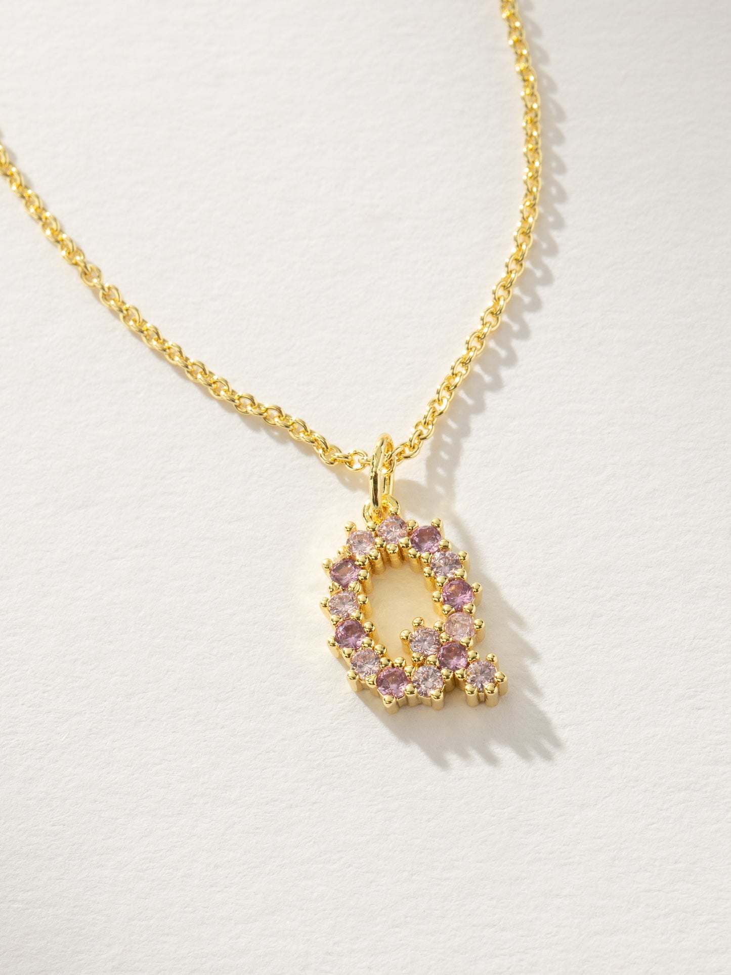 Pretty In Pink Initial Necklace