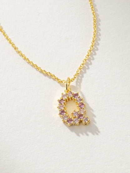 Pretty In Pink Initial Necklace