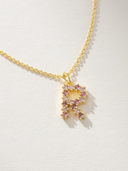 Pretty In Pink Initial Necklace