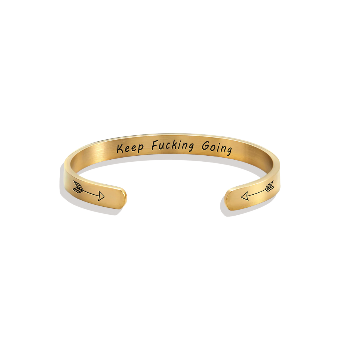 Keep Fucking Going Personalizable Cuff Bracelet