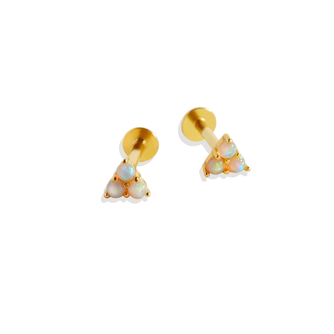 Opal Trio Sleeper Ohrringe | 18g