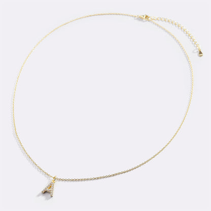 Pavé Uppercase Initial Necklace