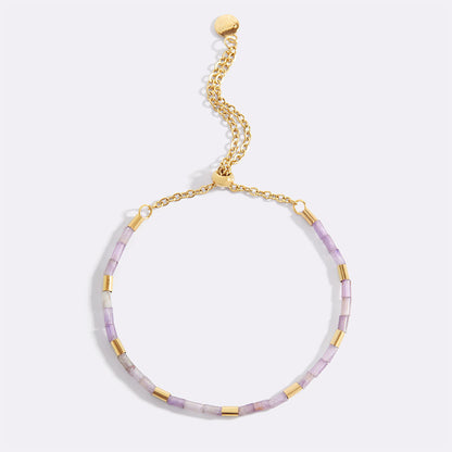 Adjustable Gemstone Bracelet