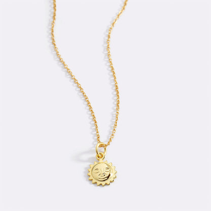 Sun Charm Pendant Necklace