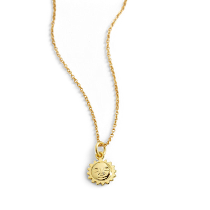 Sun Charm Pendant Necklace