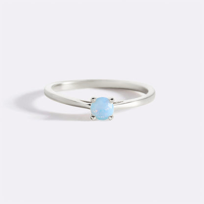 Opal Solitaire Ring