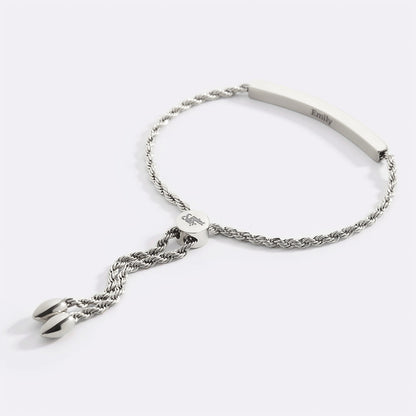 Personalized Bar Chain Bracelet