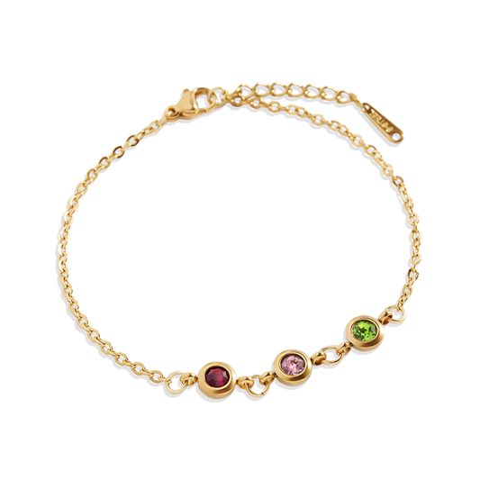 Personalized Birth Stone Bracelet