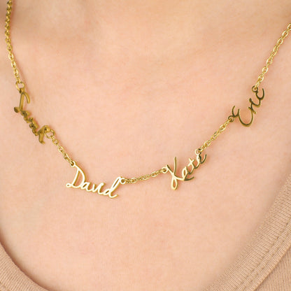 Fairy Multiple Name Necklace | Add Up to 4 Names