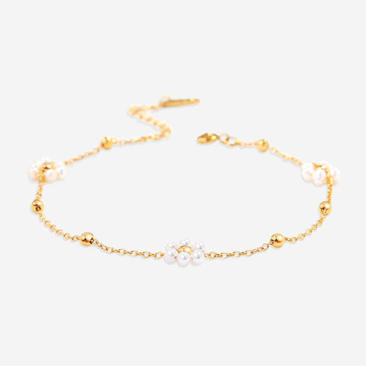 Marguerite Pearl Anklet