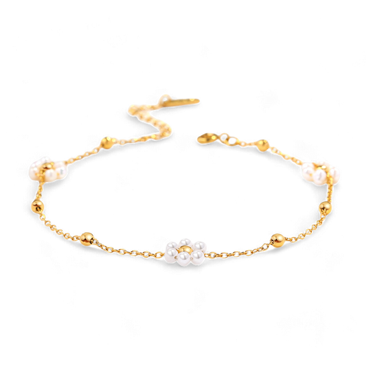 Marguerite Pearl Anklet