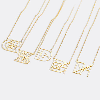Minimalist Monogram Name Necklace
