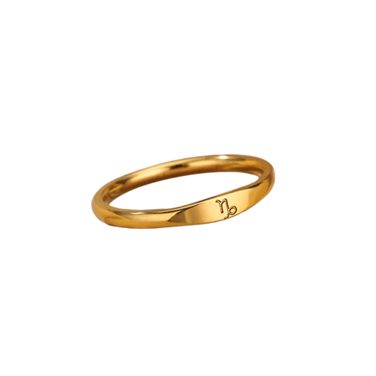 Minimalistisches Zodiac-Stapelband