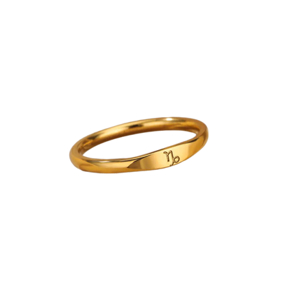 Minimalistisches Zodiac-Stapelband