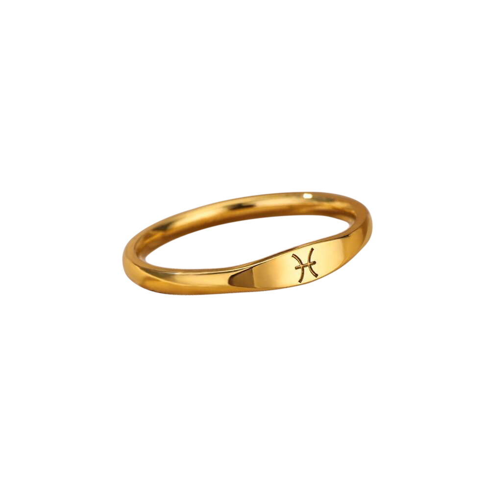 Minimalistisches Zodiac-Stapelband