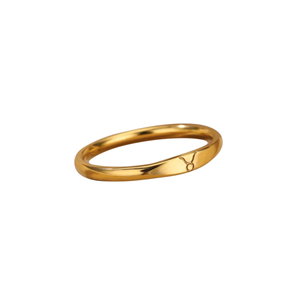 Minimalistisches Zodiac-Stapelband