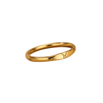 Minimalistisches Zodiac-Stapelband