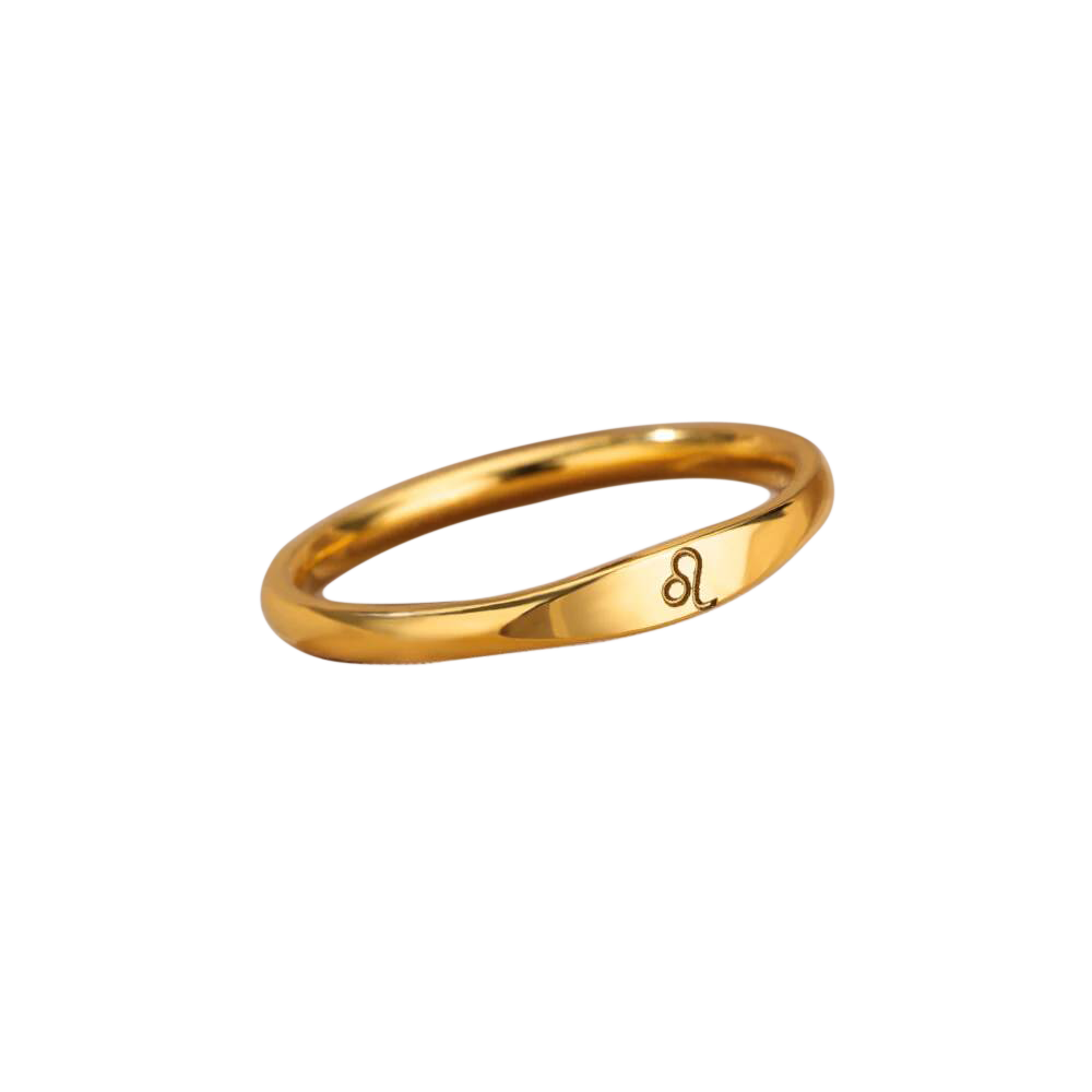 Minimalistisches Zodiac-Stapelband