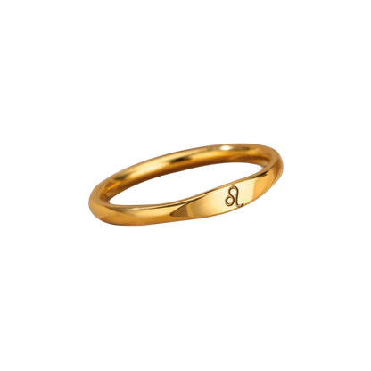 Minimalistisches Zodiac-Stapelband