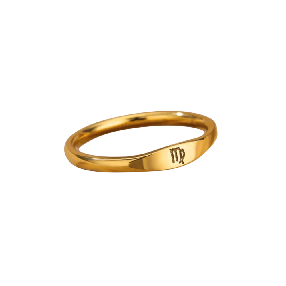 Minimalistisches Zodiac-Stapelband